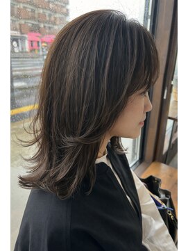 リドル ヘアー 駒生店(Riddle HAIR) ミディアムレイヤー　ハイライト