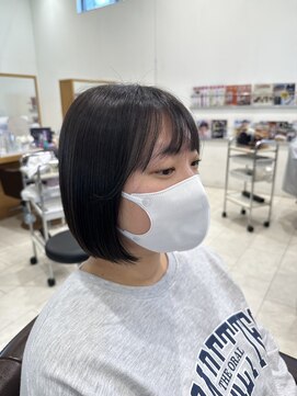 サラビューティーサイト 九大学研都市店(SARA Beauty Sight) ミニボブスタイル