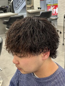 オーバルバイアピッシュ(OVARL by apish) メンズウルフ/縦落ちパーマ/ツイスパ