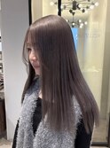 ミルクティーグレージュ/シルバーカラー/ダブルカラー