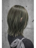 エイム ヘア リアム 調布店(eim hair liam)&nbsp;深みオリーブベージュ／くびれボブ/ニュアンスカラー