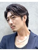 大人センターパート/ビジネスヘアー/ニュアンスパーマ