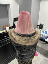 キャパ セントラル 天神 大名店(CAPA central) ペールピンク ハイトーン 髪質改善 艶髪
