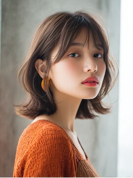 ロッソ 大橋店(Rosso) 透け前髪のやわらか外ハネボブ【大橋】