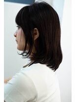 アコロン(acoron)&nbsp;小顔カット＿マニッシュ ＿フレンチボブ ＿美髪＿ネイビーカラー