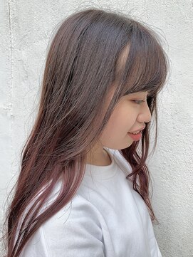 ヘアーメイクオズ(hair make O/S) 【KON】柔らかピンクグラデーション