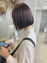 フラム 渋谷(flamme)&nbsp;【flamme】ダークパープル×ボブ