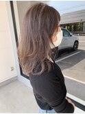  20代30代40代大人可愛いハイライトブラウンベージュアッシュ