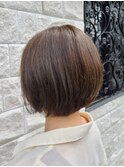 アッシュブラウン×前下がりshort