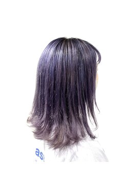 プランクスター(prankster) [prankster]アイリスバイオレットの外ハネ　× シースルーバング