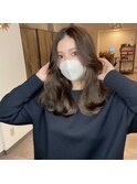 【myonsil】顔まわりのレイヤー韓国ヘア