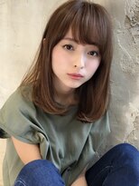 シルクレイ 吉祥寺店(Silk-lei)&nbsp;フェザーバング大人かわいいマロンベージュ30代/Silk-lei吉祥寺