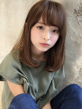 シルクレイ 吉祥寺店(Silk-lei) フェザーバング大人かわいいマロンベージュ30代/Silk-lei吉祥寺