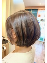 松本平太郎美容室 銀座パートフォー(PART4) 銀座 丸みショートボブ/30代40代50代60代