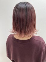 アールモンドヘア新世界&nbsp;#切りっぱなしボブ#ピンクベージュ