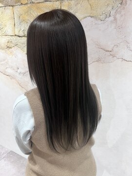 ルララドゥ 【デザインカラー】アッシュインナーカーキベージュ