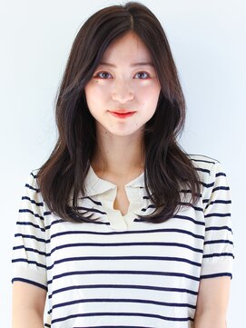 ガリカ 横浜(Gallica) 【mirei】大人のゆるウェーブセミロング/韓国風セミロング