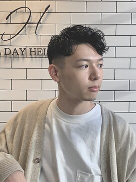 オールデイハローズ 京都駅前店(ALL DAY HELLO`S) ２０代　フェードモテ大人パーマ【京都駅】