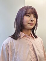 ニール 名古屋 伏見 丸の内(NEELU)&nbsp;【Neelu_misa】顔周りカットとパープル