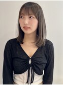 【YOKE】20代30代ミルクティーアッシュグレージュレイヤー