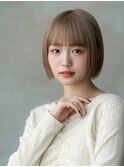 大人かわいい前髪セシルカットココアブラウンフリンジウェーブ