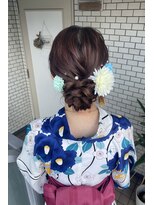 フェリーチェ(Felice)&nbsp;浴衣ヘア　浴衣ヘアアレンジ　アップヘア　シニヨン