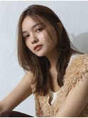 レイヤーロング20代30代40代大人可愛い毛先ワンカール後れ毛