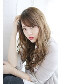 くすみベージュ/ゆるふわ巻き/ミックス巻き[横浜]