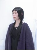グレーブラック / 個性的ロングレイヤー