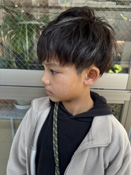 マルフェ 天王寺(marfe) メンズハイライトカラー メッシュ キッズカット