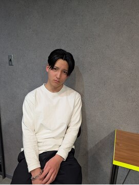 クフィア メンズヘアー カンポ 天王寺店(CUFFIA MEN'SHAIR CAMPO) ブルーブラック韓国マッシュスペインカールスパイキーショート