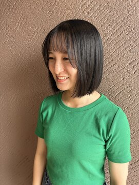 トップヘアー 中庄店(TOP HAIR fuapua) 《TOPHAIR 中庄店/きゃん》切りっぱなしボブ