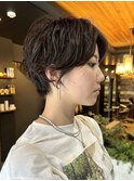 レディースショート×パーマスタイル