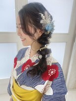 ラフテル(Raftel)&nbsp;《浴衣ヘアセット》サイド編み下ろしアレンジ