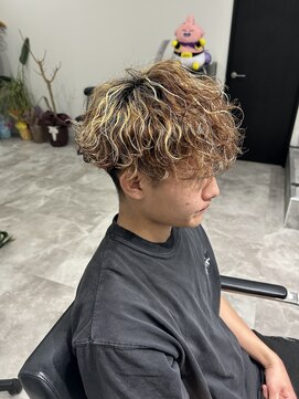 ジェントル(GENTLE) メッシュ × 波巻きパーマ