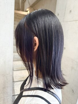 ルノン(LUNON) ハイライトカラーくびれヘアアプリコットオレンジ