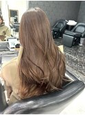 艶感ナチュラルブラウン×髪質改善ロング