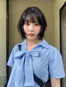 ゴートゥデイ 福岡大名Bellus店(GO TODAY) ボブウルフ/ウルフボブ/レイヤーボブ/切りっぱなし/顔周りウルフ