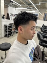 テンション(tension)&nbsp;メンズスパイキーショートテーパーフェード札幌大通バスセンター