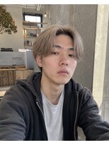 ヘアツリー(HAIR TREE)&nbsp;メンズセンターパートミルクティーグレージュ