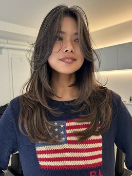 ノラ ウメダ(NORA UMEDA) ハッシュカットレイヤーカットハイライトカラー