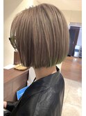 小顔ミニボブ×ミルクティーカラーで可愛く★中村大輔