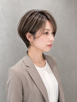 サムシング(Something.) 大人カッコいい_ハイライト_ハンサムショート