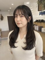 チオ(Chio)&nbsp;【富山】暗髪グレージュ×上品レイヤーのミディアムヘア