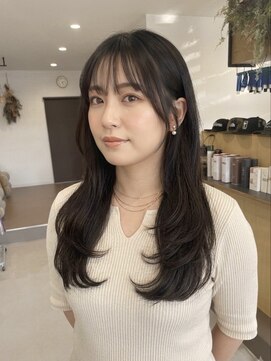 チオ(Chio) 【富山】暗髪グレージュ×上品レイヤーのミディアムヘア
