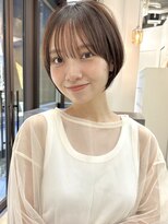 ミィ 浦和(mee)&nbsp;透明感カラー ボブ 前髪 ショート カラー ブリーチ&ダブルカラー