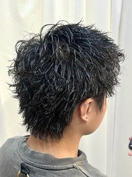 コハク(COHAQ BEAUTY AND RESORT) スパイキーショートピンパーマ/メンズパーマ/メンズカット