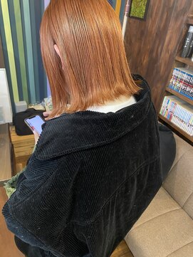 バンビ プライベート サロン(Bambi private salon) カッパーオレンジ*切りっぱなし*  Bambi 丸山　健介