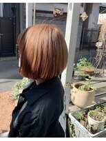 ハウスアンドヘアーワークス(House&Hair works) オレンジベージュカラー