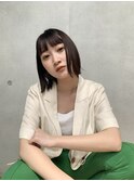 ショートヘア/フルバング[表参道/髪質改善/ハイライト]